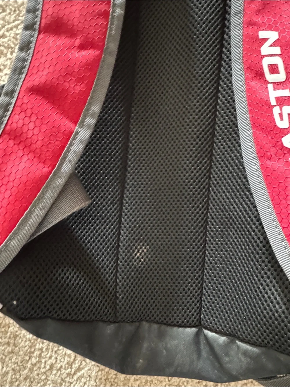 Easton Red and White Youth Baseball Bag